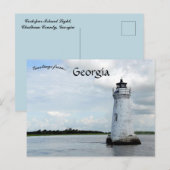 Activiteiten in de omgeving van Cockspur Island Li Briefkaart (Voorkant / Achterkant)