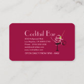 Activiteiten in de omgeving van Cocktail Bar Night Visitekaartje (Achterkant)