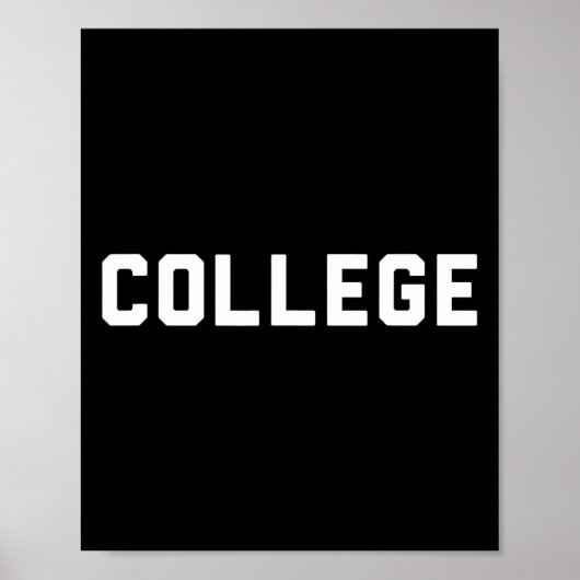Activiteiten in de omgeving van College' 80s Party Poster (Voorkant)