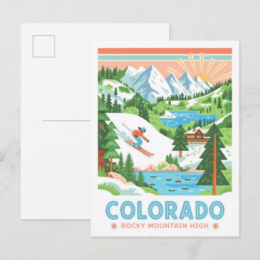 Activiteiten in de omgeving van Colorado Rocky Mou Briefkaart (Voorkant / Achterkant)