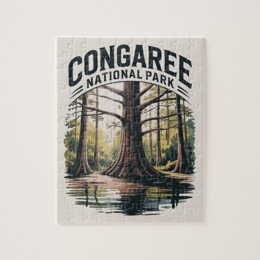 Activiteiten in de omgeving van Congaree National  Legpuzzel (Verticaal)