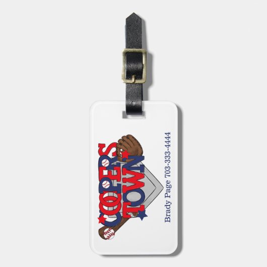 Activiteiten in de omgeving van Cooperstown NY Bas Bagagelabel (Voorkant verticaal)