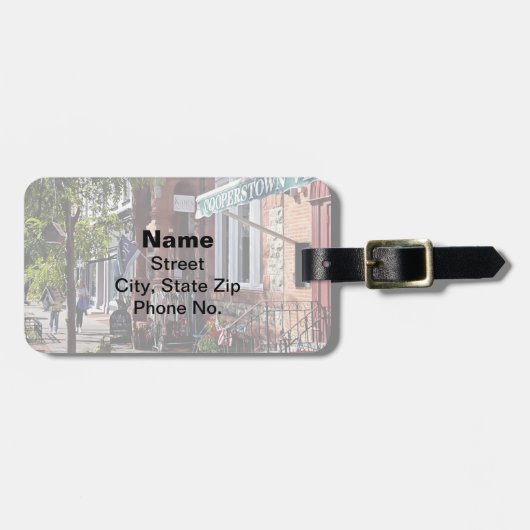 Activiteiten in de omgeving van Cooperstown NY - M Bagagelabel (Voorkant horizontaal)