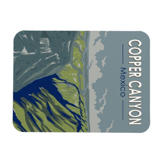 Activiteiten in de omgeving van Copper Canyon Mexi Magneet (Horizontaal)