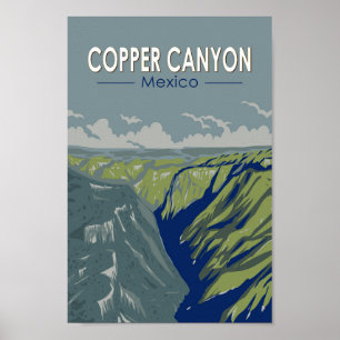 Activiteiten in de omgeving van Copper Canyon Mexi Poster