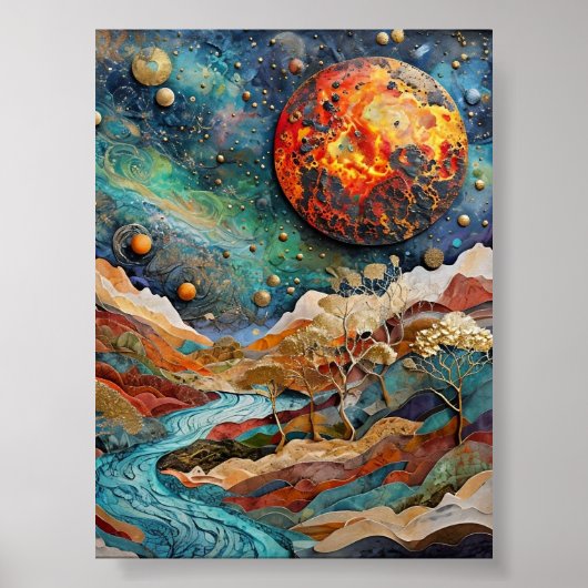 Activiteiten in de omgeving van Cosmic Landscape F Poster (Voorkant)