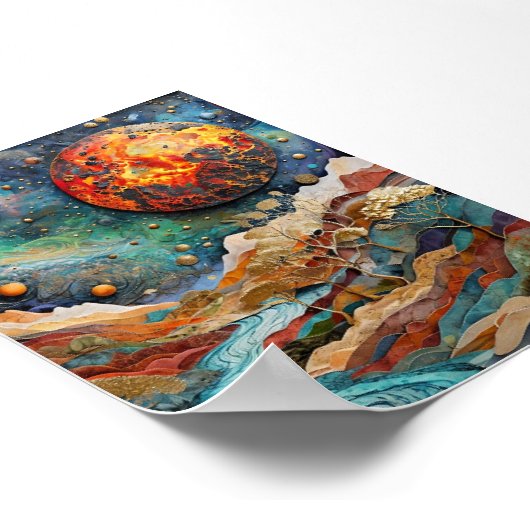 Activiteiten in de omgeving van Cosmic Landscape F Poster (Hoek)