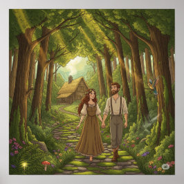 Activiteiten in de omgeving van Cottagecore Forest Poster