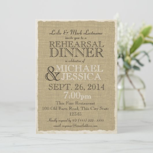 Activiteiten in de omgeving van Country Burlap Reh Kaart (Staand voorkant)