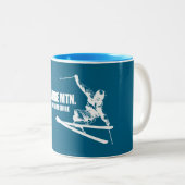 Activiteiten in de omgeving van Cranmore Mountain Tweekleurige Koffiemok (Voorkant rechts)