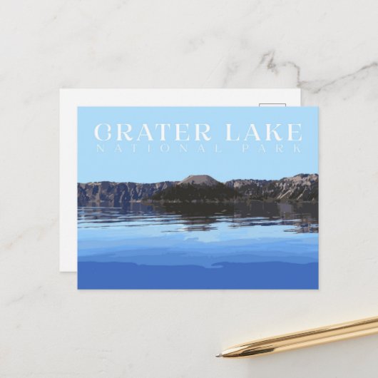 Activiteiten in de omgeving van Crater Lake Briefk Briefkaart (Voorkant / Achterkant in situ)
