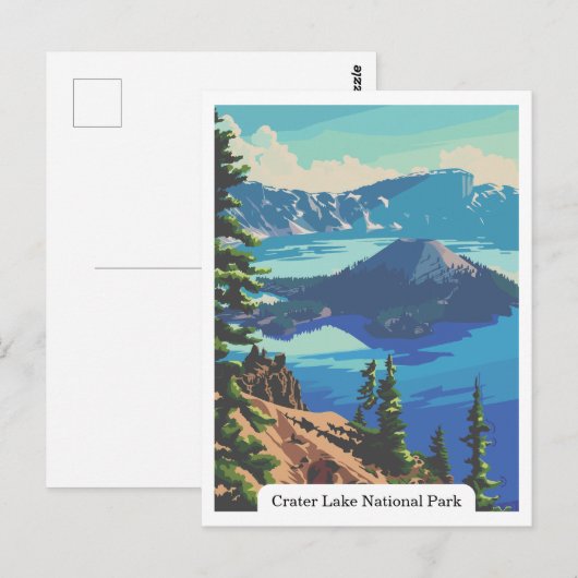Activiteiten in de omgeving van Crater Lake Nation Briefkaart (Voorkant / Achterkant)