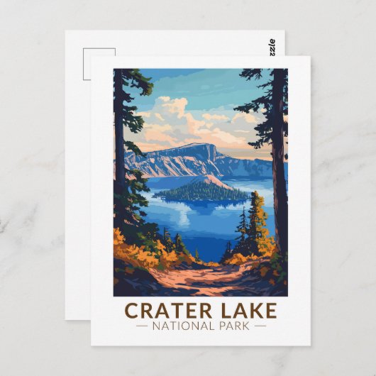 Activiteiten in de omgeving van Crater Lake Nation Briefkaart (Voorkant / Achterkant)