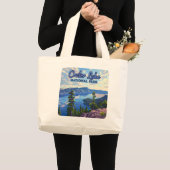 Activiteiten in de omgeving van Crater Lake Nation Grote Tote Bag (Voorkant (product))