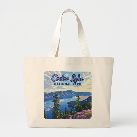 Activiteiten in de omgeving van Crater Lake Nation Grote Tote Bag (Voorkant)