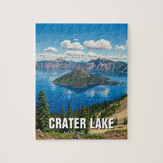 Activiteiten in de omgeving van Crater Lake Nation Legpuzzel (Verticaal)