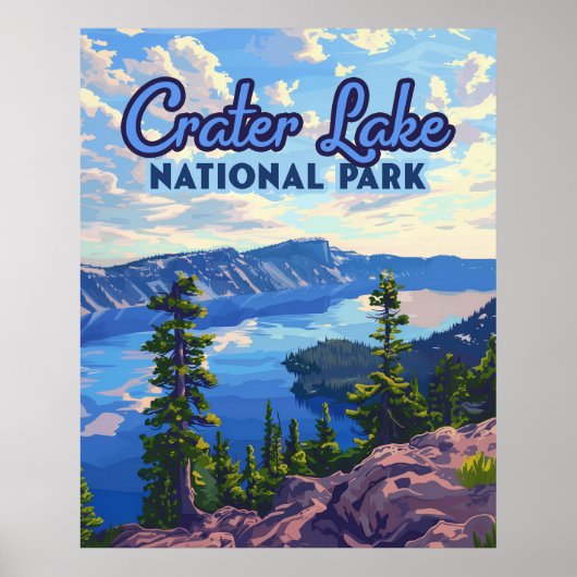 Activiteiten in de omgeving van Crater Lake Nation Poster (Voorkant)
