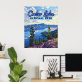 Activiteiten in de omgeving van Crater Lake Nation Poster (Thuiskantoor)