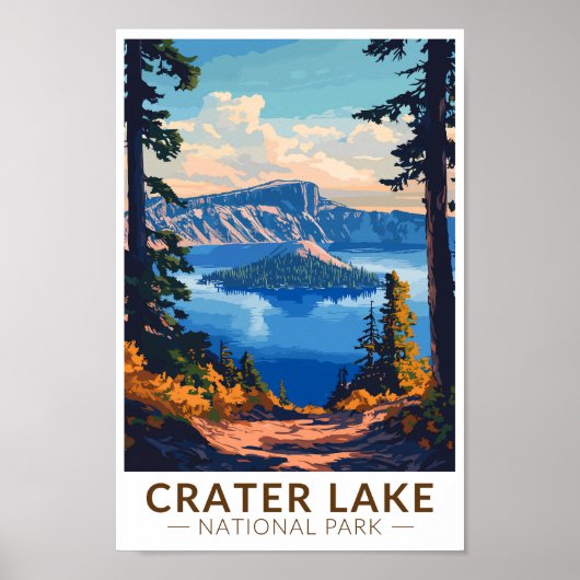 Activiteiten in de omgeving van Crater Lake Nation Poster (Voorkant)