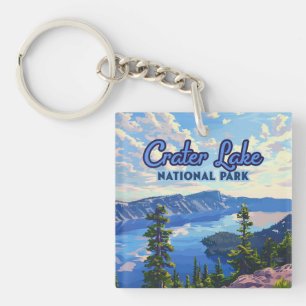 Activiteiten in de omgeving van Crater Lake Nation Sleutelhanger