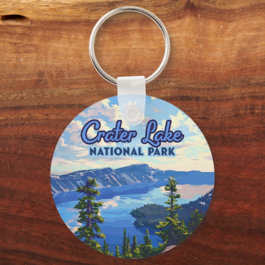 Activiteiten in de omgeving van Crater Lake Nation Sleutelhanger (Voorkant)