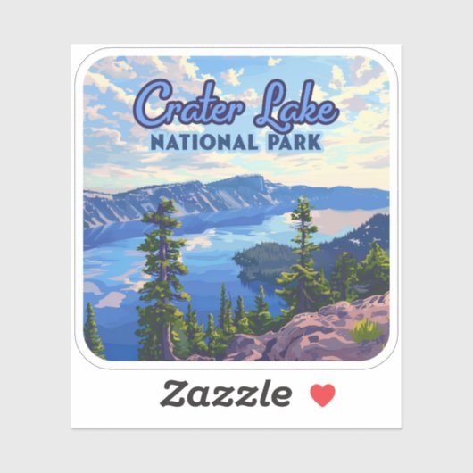 Activiteiten in de omgeving van Crater Lake Nation Sticker (Vel)