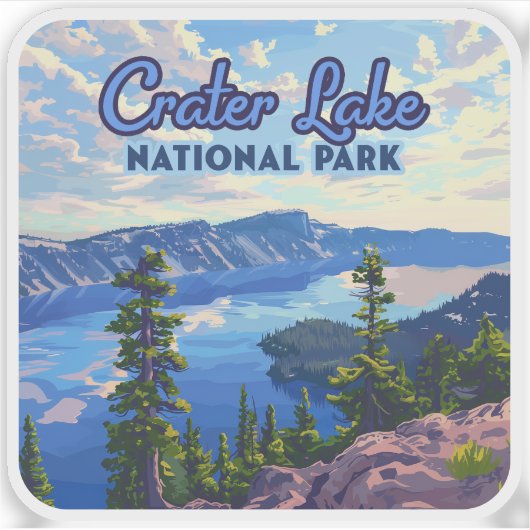 Activiteiten in de omgeving van Crater Lake Nation Sticker (Voorkant)