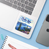 Activiteiten in de omgeving van Crater Lake Nation Sticker (Laptop met iPhone)