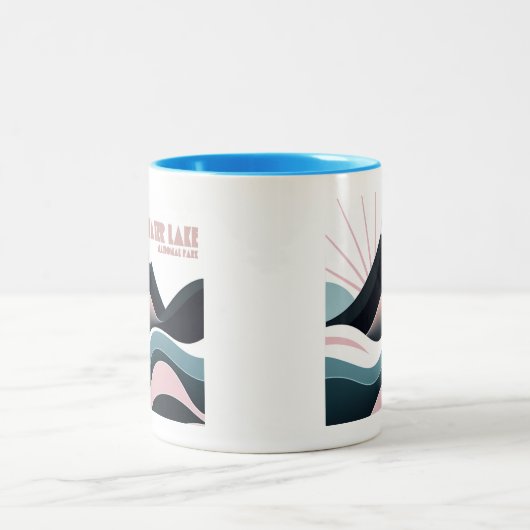 Activiteiten in de omgeving van Crater Lake Nation Tweekleurige Koffiemok (Center)