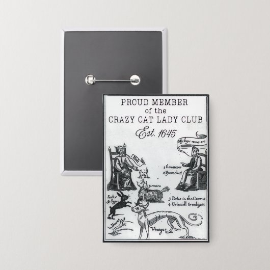 Activiteiten in de omgeving van Crazy Cat Lady Clu Button (Voorkant / Achterkant)