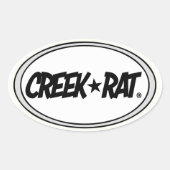 Activiteiten in de omgeving van Creekrat Cartoon S Ovale Sticker (Voorkant)