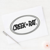 Activiteiten in de omgeving van Creekrat Cartoon S Ovale Sticker (Envelop)
