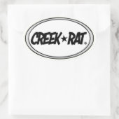 Activiteiten in de omgeving van Creekrat Cartoon S Ovale Sticker (Tas)