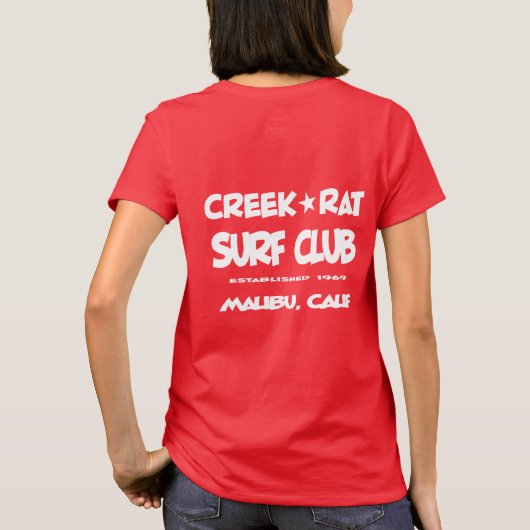 Activiteiten in de omgeving van Creekrat Cartoon S T-shirt (Achterkant)