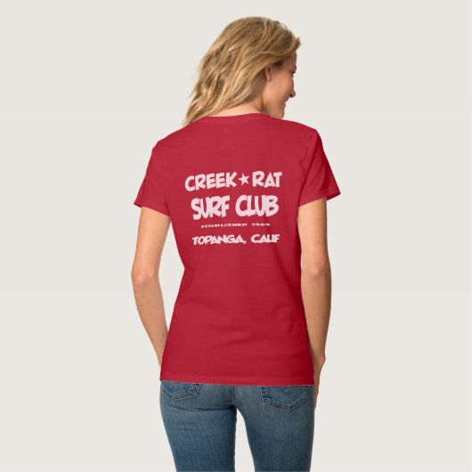 Activiteiten in de omgeving van Creekrat Cartoon S T-shirt (Achterkant volledig)