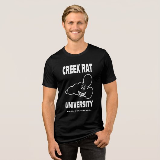 Activiteiten in de omgeving van Creekrat Cartoon S Tri-Blend Shirt (Voorkant volledig)
