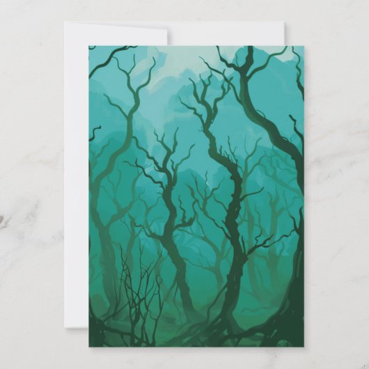 Activiteiten in de omgeving van Creepy Foggy Fores Kaart (Achterkant)