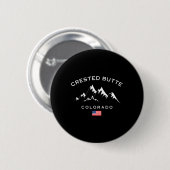 Activiteiten in de omgeving van Crested Butte Colo Ronde Button 5,7 Cm (Voorkant /achterkant)