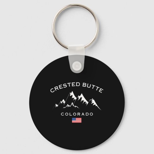 Activiteiten in de omgeving van Crested Butte Colo Sleutelhanger (Voorkant)