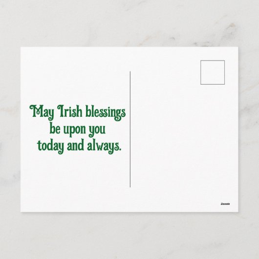 Activiteiten in de omgeving van Cross and Shamrock Feestdagenkaart (Achterkant)