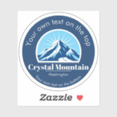 Activiteiten in de omgeving van Crystal Mountain W Sticker (Vel)