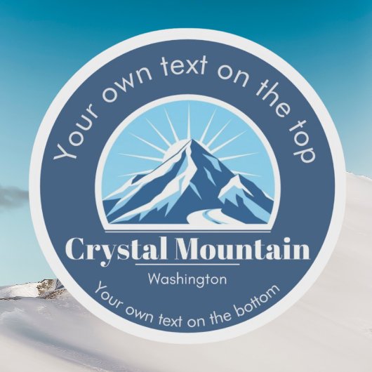Activiteiten in de omgeving van Crystal Mountain W Sticker