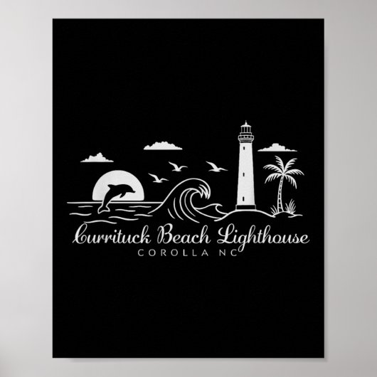Activiteiten in de omgeving van Curituck Beach Lig Poster (Voorkant)