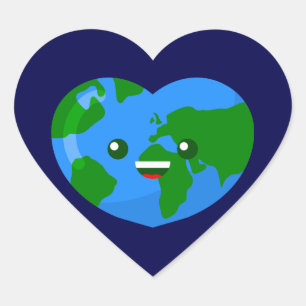 Activiteiten in de omgeving van Cute Happy Earth D Hart Sticker