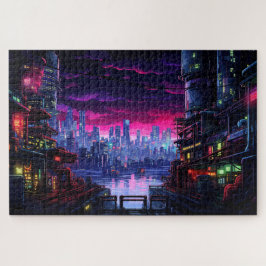 Activiteiten in de omgeving van Cyberpunk City Wat Legpuzzel