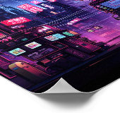 Activiteiten in de omgeving van Cyberpunk Tokyo St Poster (Hoek)