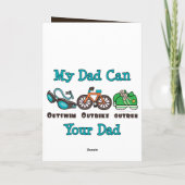 Activiteiten in de omgeving van Dad Outswim Outbik Kaart (Achterkant)