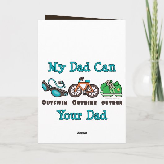 Activiteiten in de omgeving van Dad Outswim Outbik Kaart (Achterkant)