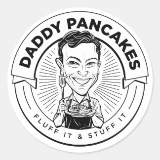 Activiteiten in de omgeving van Daddy Pancakes B&W Ronde Sticker