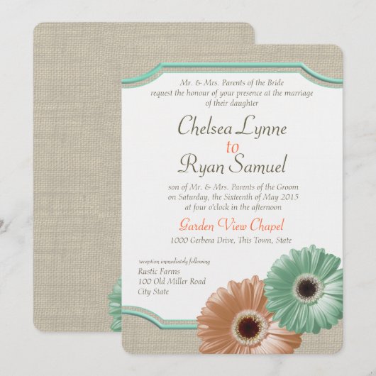 Activiteiten in de omgeving van Daisy & Burlap Min Kaart (Voorkant / Achterkant)